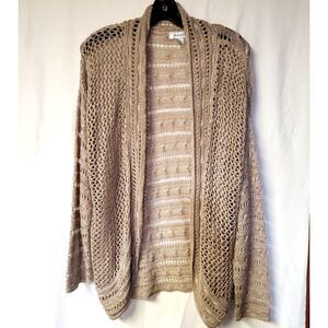 Dressbarn Crochet Long Sleeved Sweater Women's Size 3X